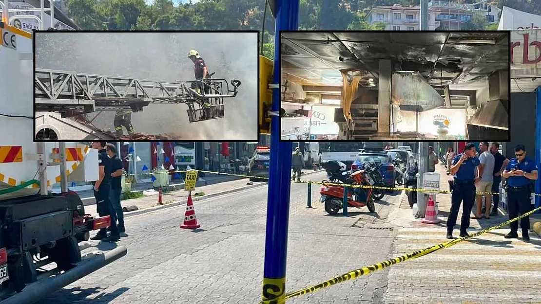 Fethiye Balık Pazarı'ndaki yangın kontrol altına alındı
