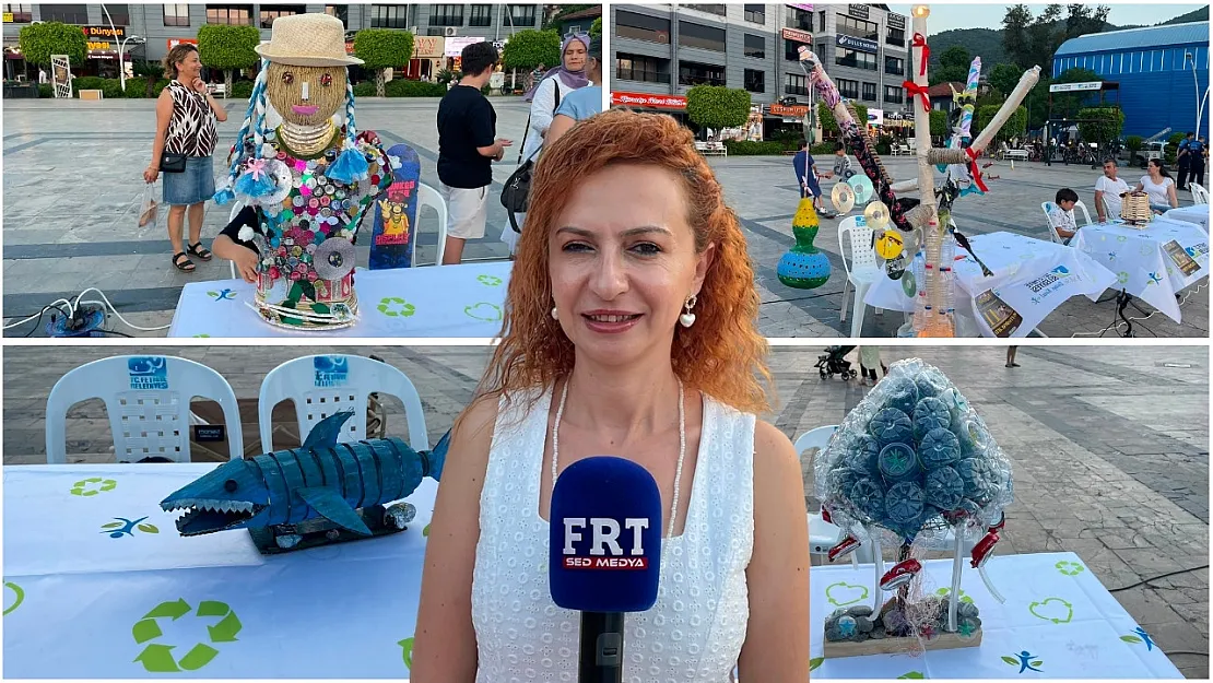 Fethiye'de atıklar sanata, tasarımlar ödüle dönüştü