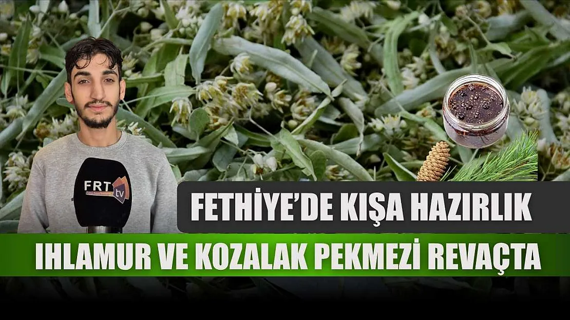Fethiye'de kışa hazırlık: ıhlamur ve kozalak pekmezi revaçta