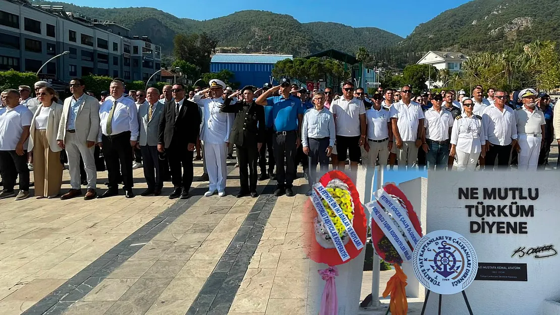 Kabotaj Bayramı'nın 100. Yılında Fethiye'de Çelenk Sunma Töreni