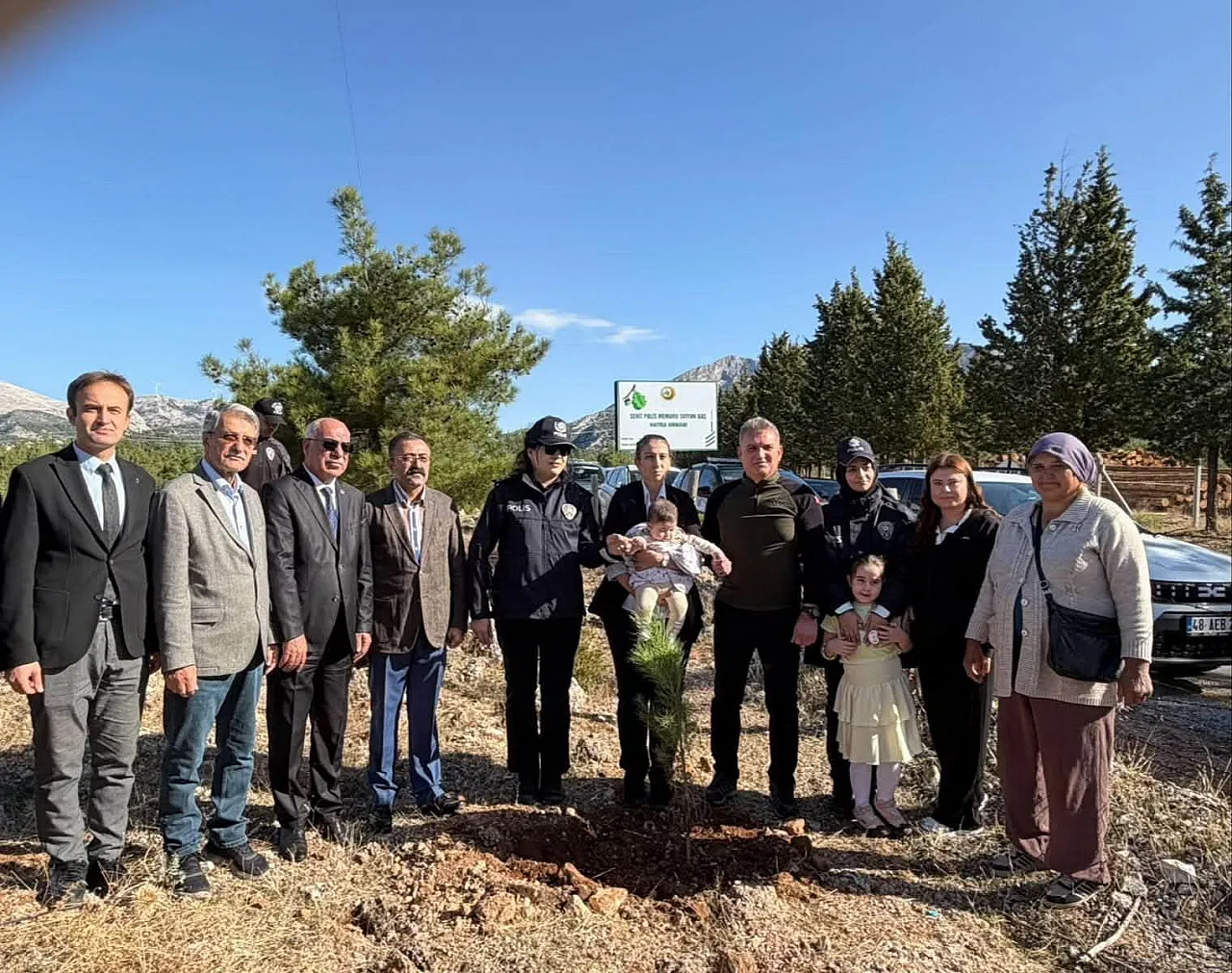 Muğla'da şehit polis memuru için hatıra ormanı oluşturuldu