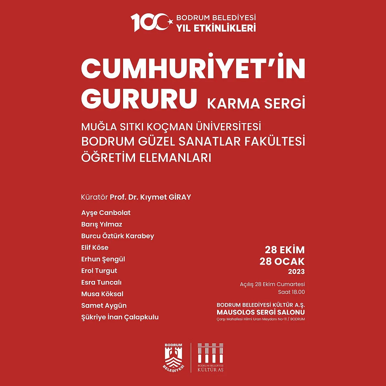 Cumhuriyetin 100. yılına özel resim sergisi