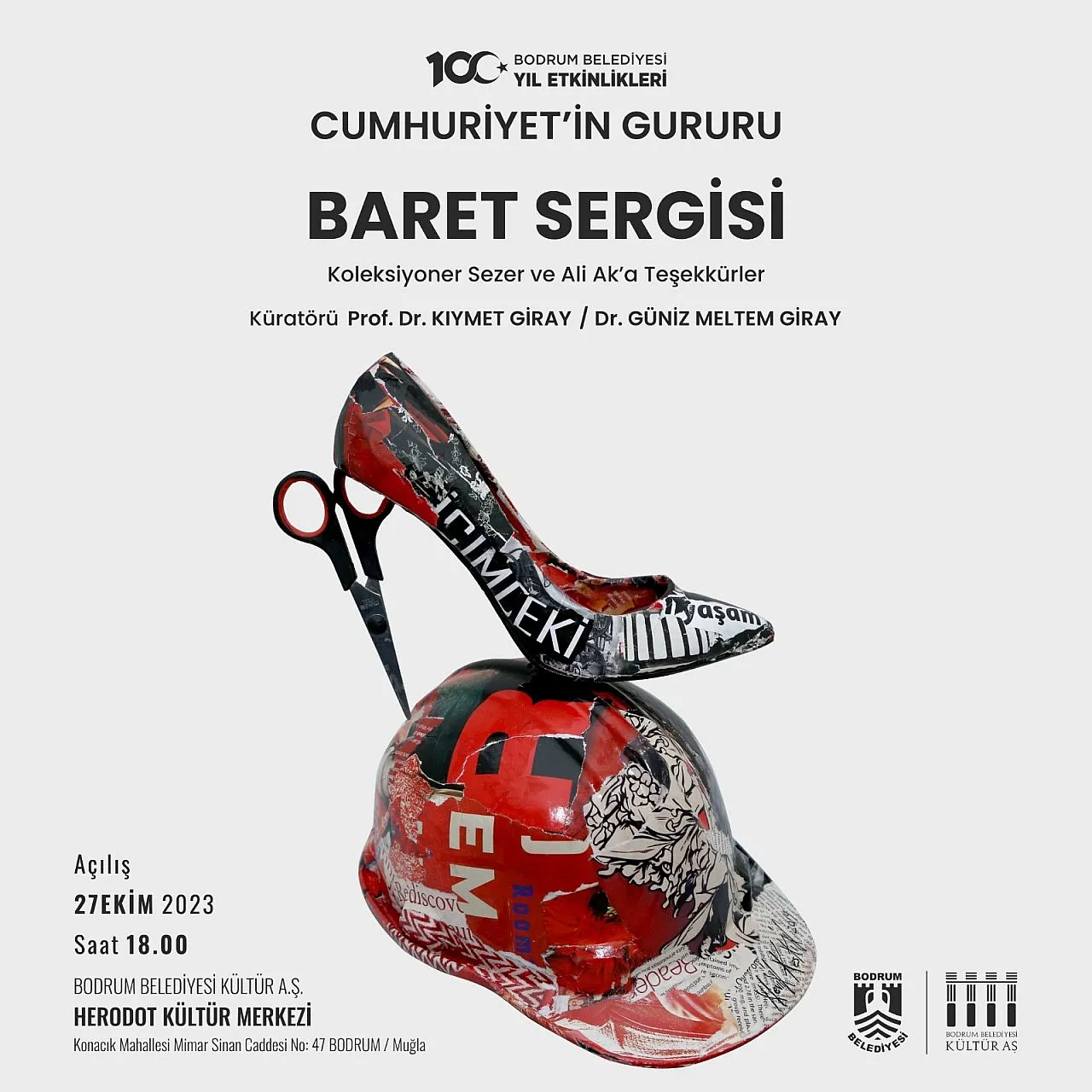 Cumhuriyetin 100. yılına özel resim sergisi