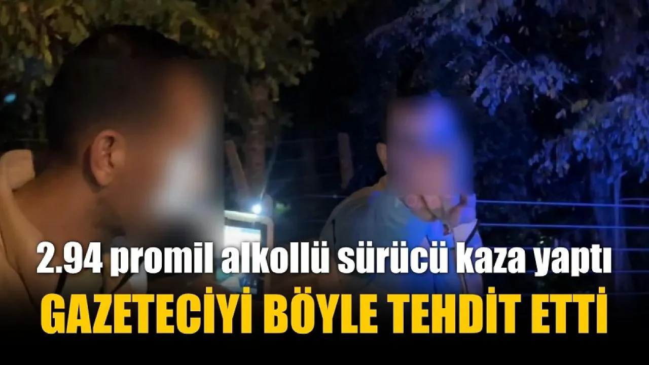 Bursa'da Alkollü Sürücü Kaldırıma Çıktı: Gazeteciyi Tehdit Etti