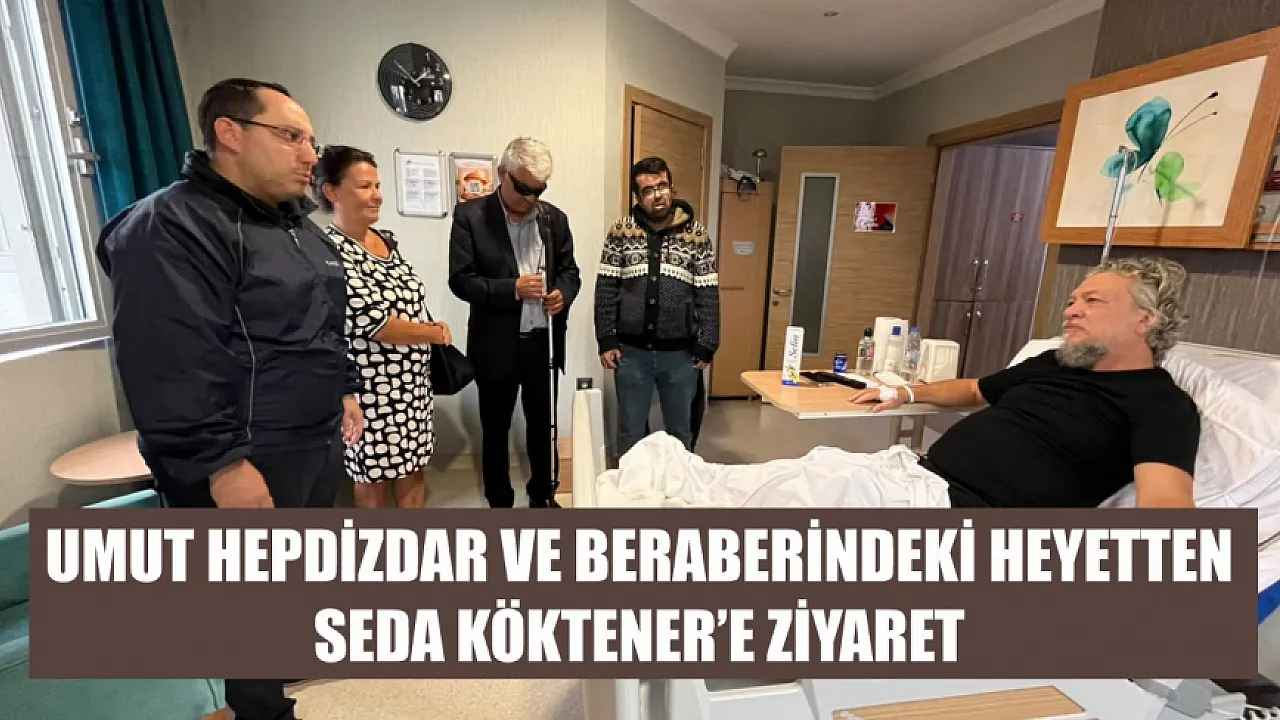 Umut Hepdizdar ve beraberindeki heyetten Seda Köktener'e ziyaret