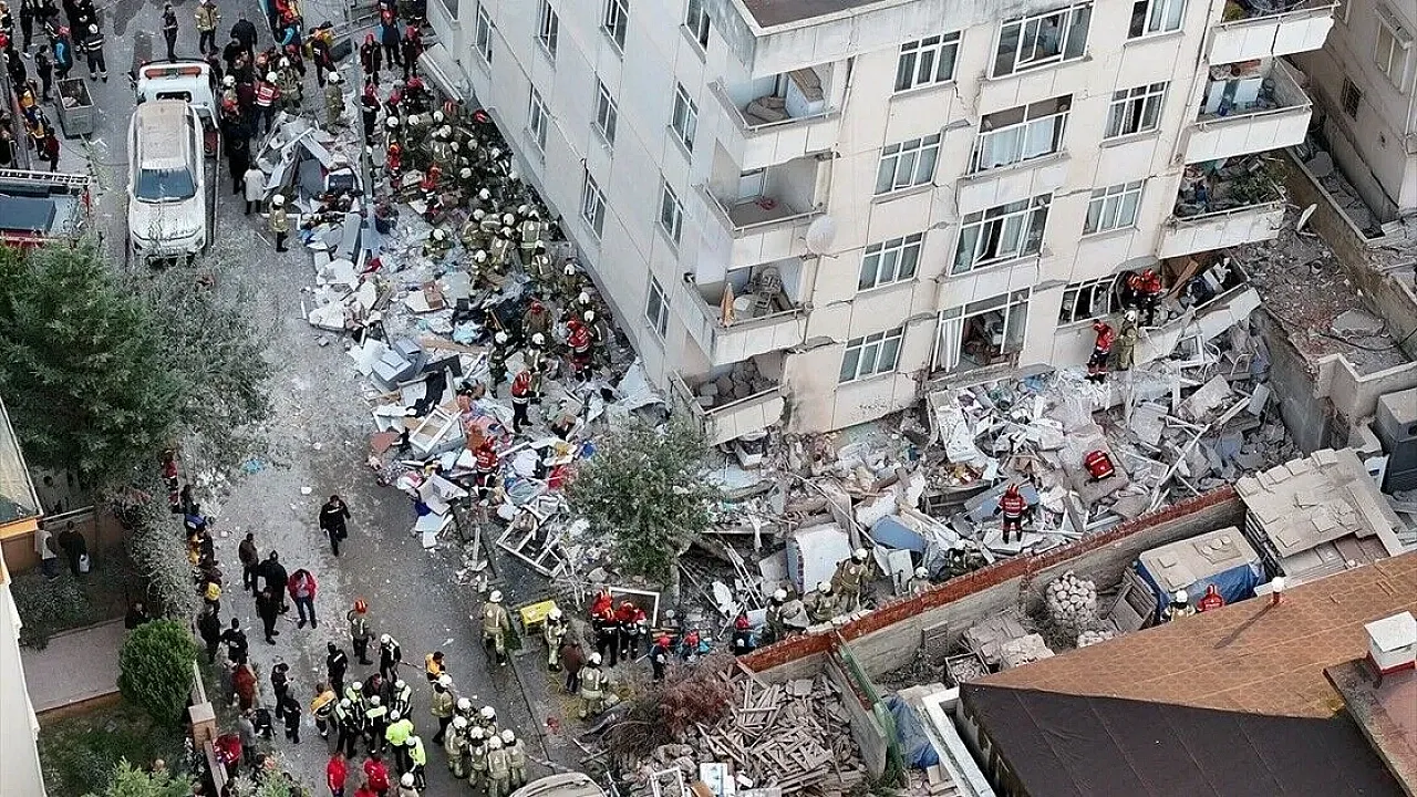 Maltepe'de 7 Katlı Binada Kısmi Çökme: Kolonlardaki Hasar Şoke Etti