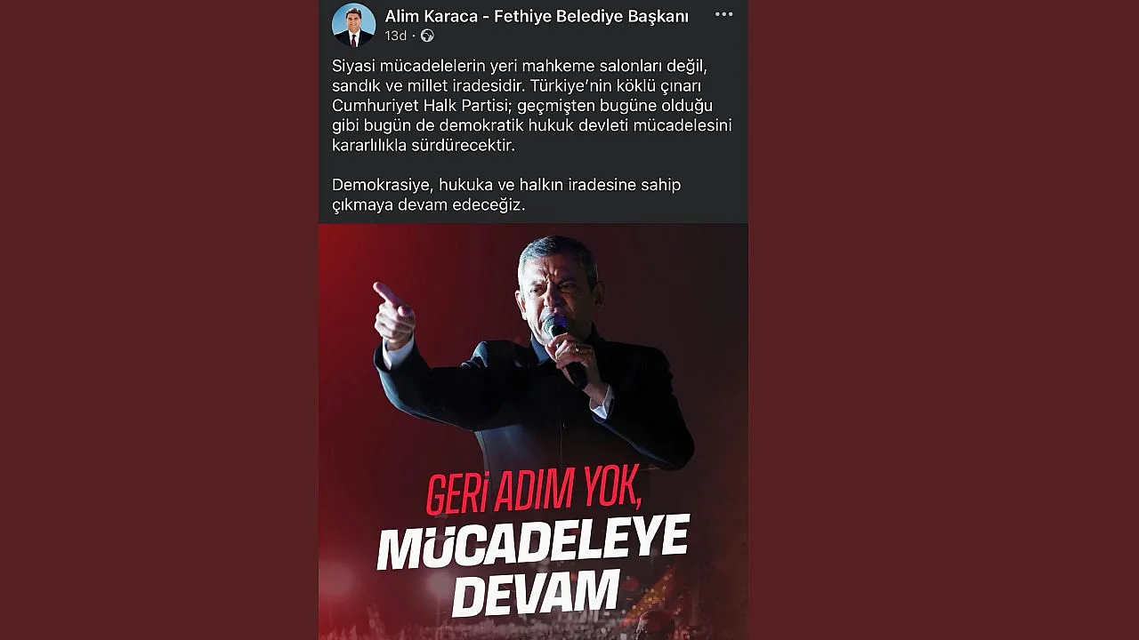Başkan Karaca'dan 'Mutlak Butlan' Kararı Sonrası Açıklama