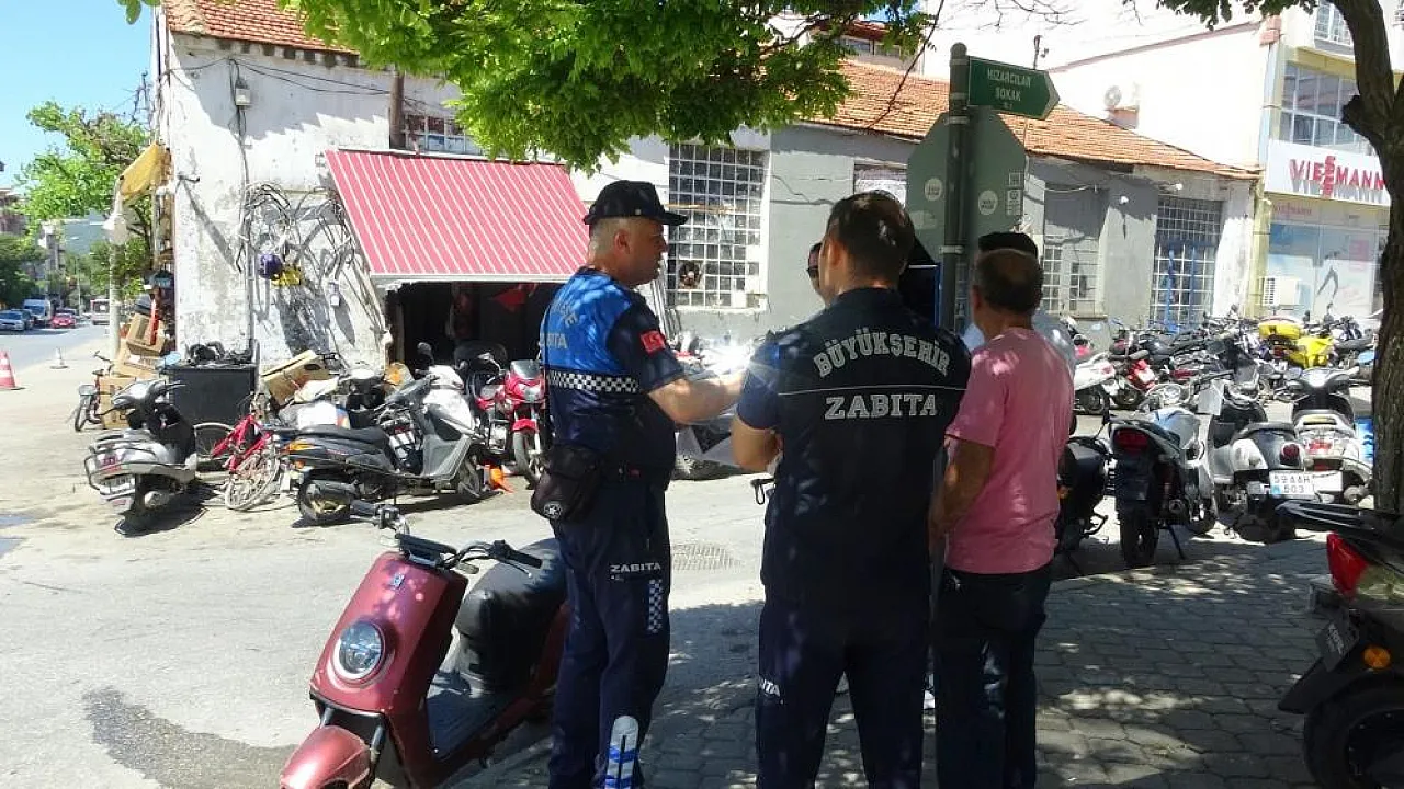Muğla'da Zabıta ekiplerinden motosiklet tamircilerine sıkı denetim