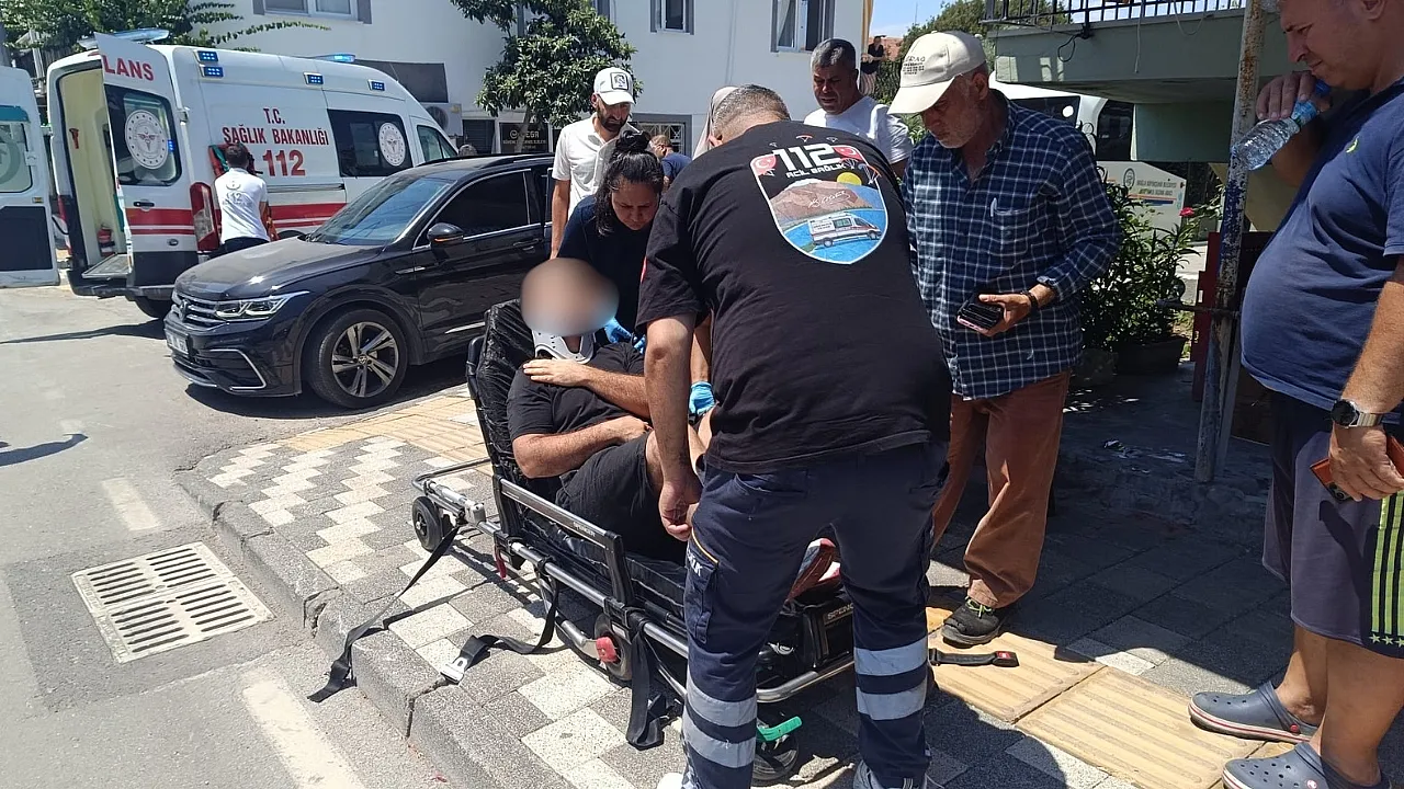 Fethiye'de motosiklet sürücüsü kazadan kaçmak isterken yaralandı