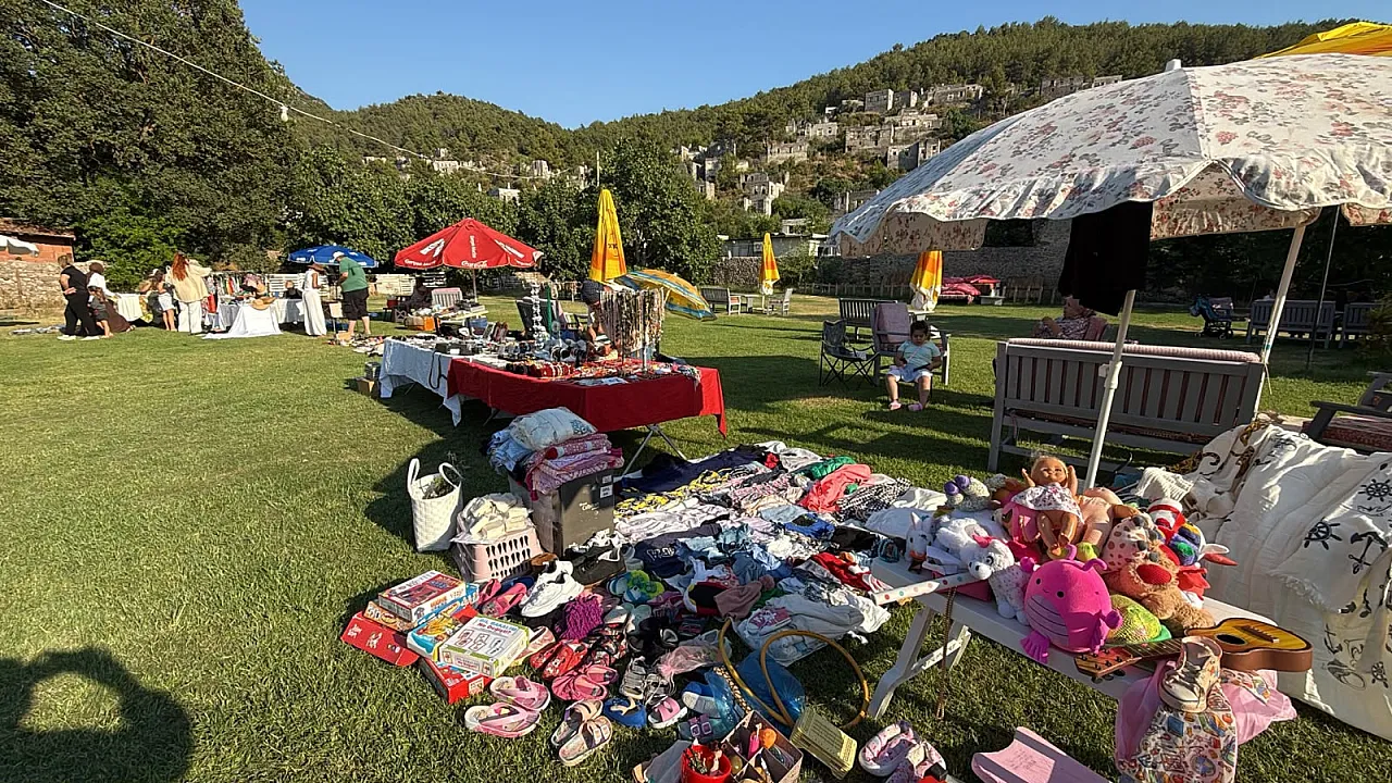 Fethiye Kayaköy'de 'Kadın Emeği Pazarı': Her pazar dayanışma ve üretim buluşuyor