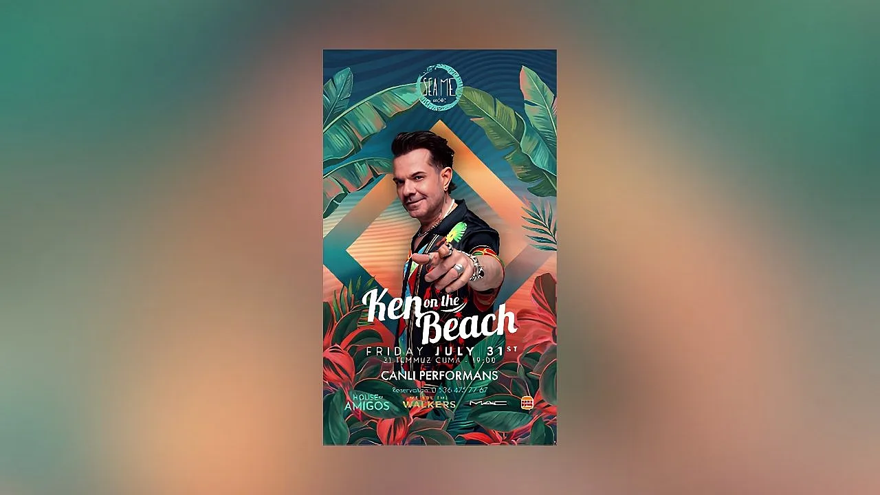 Kenan Doğulu, 'Ken On The Beach' konseptiyle ilk kez Sea Me Beach'te