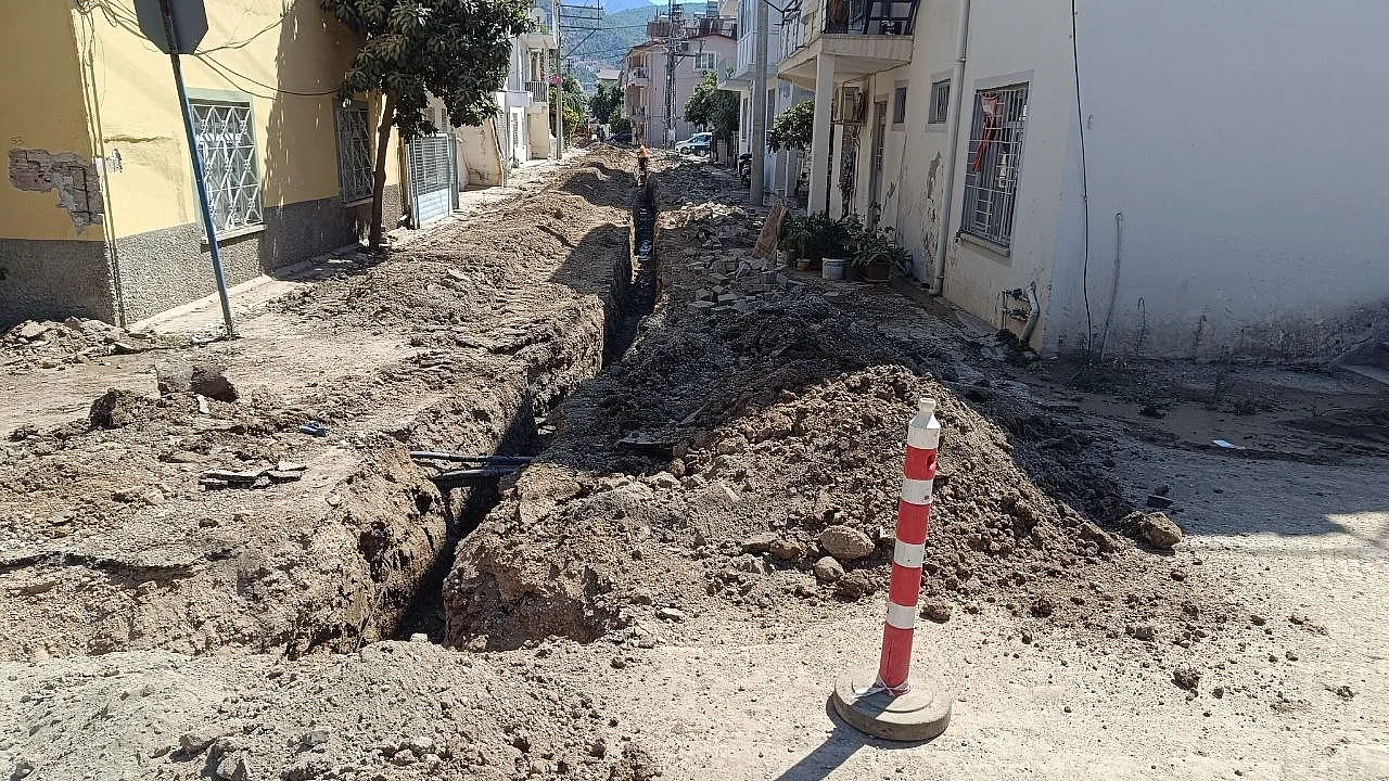 Fethiye Pazaryeri'nde Doğalgaz Çalışması