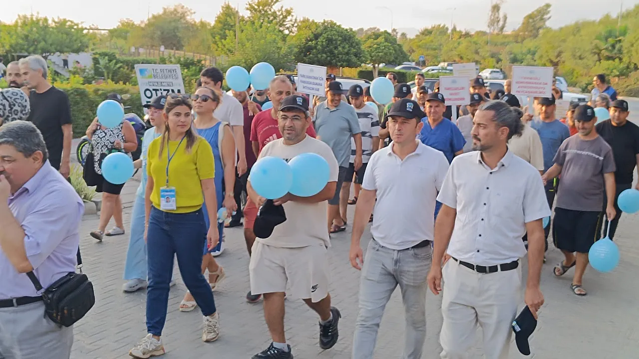 Fethiye'de Avrupa Hareketlilik Haftası'nda 'Herkes İçin Hareketlilik' yürüyüşü