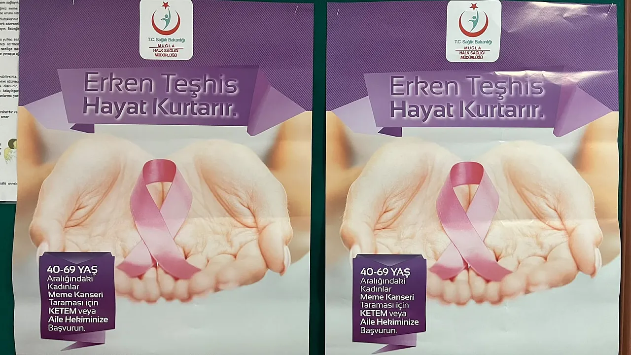 Fethiye'de meme kanserine karşı farkındalık çalışması