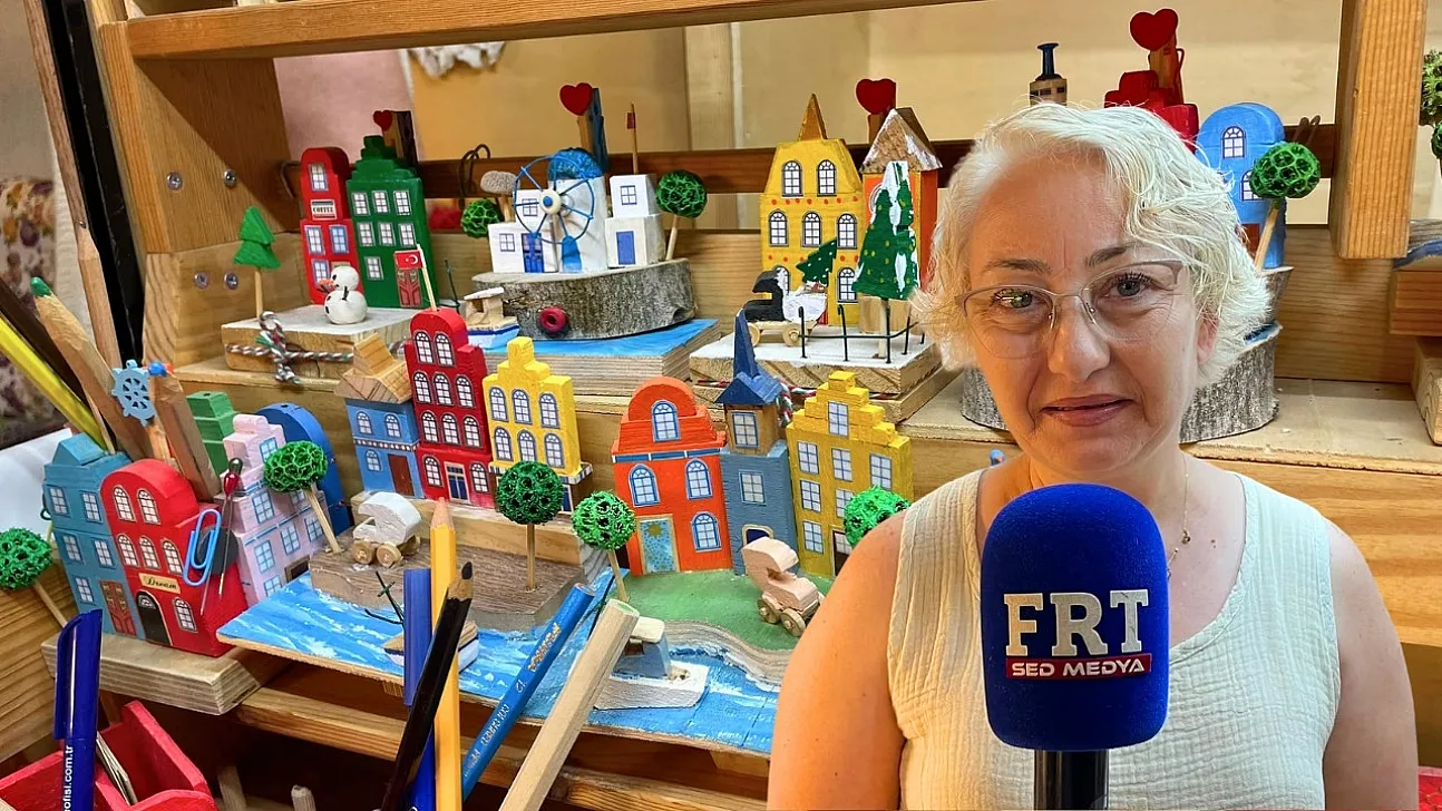 Fethiye'de ahşaba hayat veren dokunuşlar, emekle sanata dönüşüyor