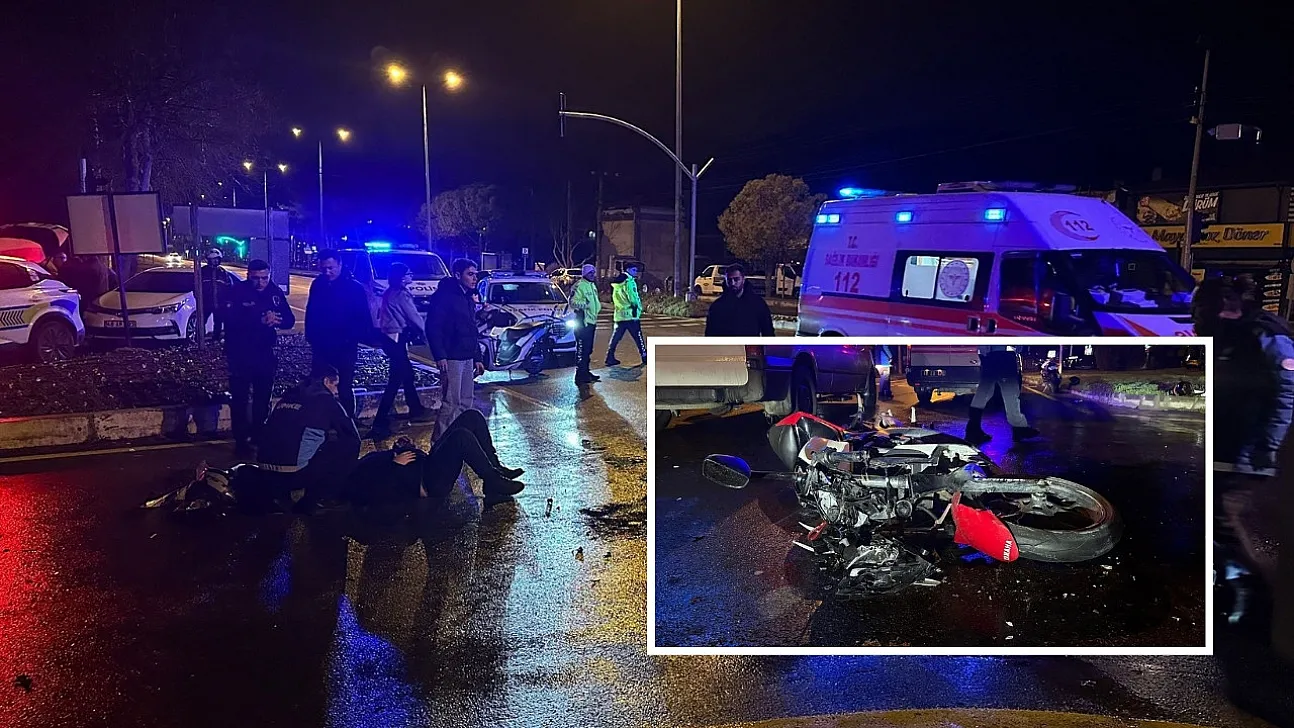 Menteşe'de trafik kazası: Motosiklet sürücüsü ağır yaralı