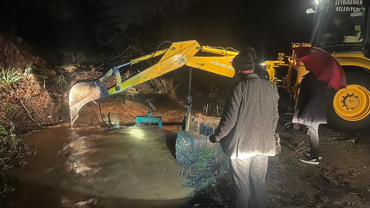 Seydikemer Belediyesi Sel Riskine Karşı Teyakkuzda