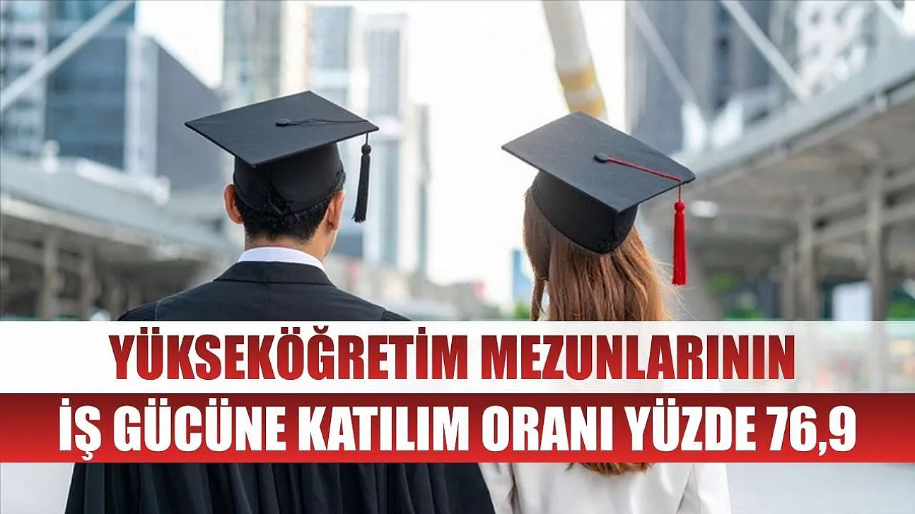 Yükseköğretim mezunlarının iş gücüne katılım oranı yüzde 76,9