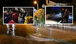 Başkan Karaca ve Kaymakam Akkaya, Fethiye'de su baskınlarından etkilenen bölgede