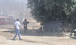 Bodrum'da personel lojmanında yangın