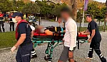 Fethiye'de ticari yatta yaralanan vatandaşa tıbbi tahliye