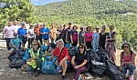 Marmaris'te ormanlık alanda temizlik yapıldı