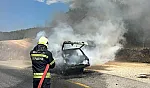 Muğla'da otomobilde çıkan yangın söndürüldü