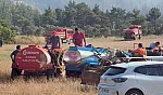 Muğla'da traktörünü ve su tankerini alan yangına koştu