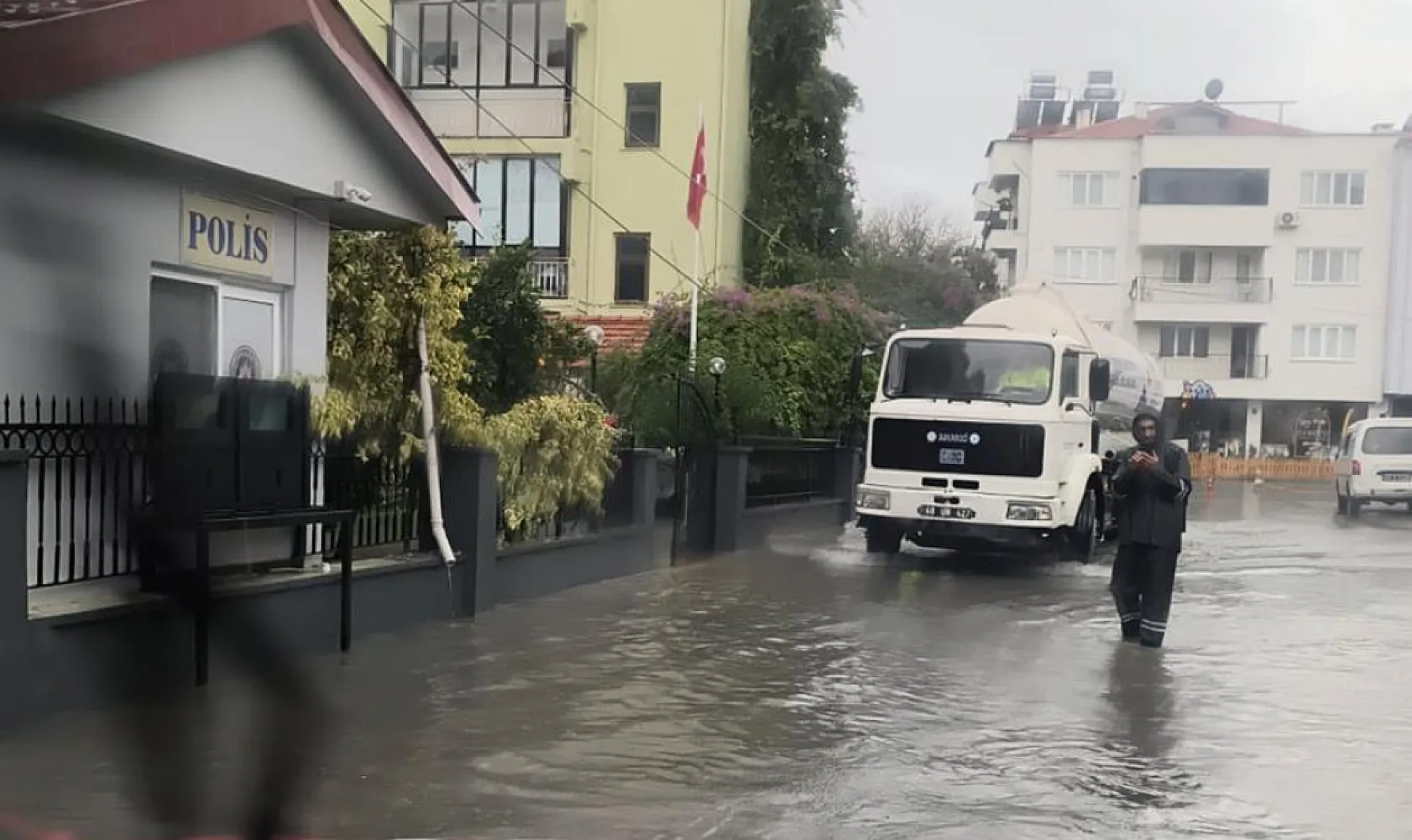 Ortaca'ya 24 saatte rekor yağış