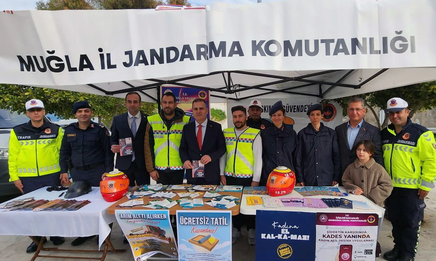 Jandarmadan 'Güvenlik Kask' bilgilendirmesi