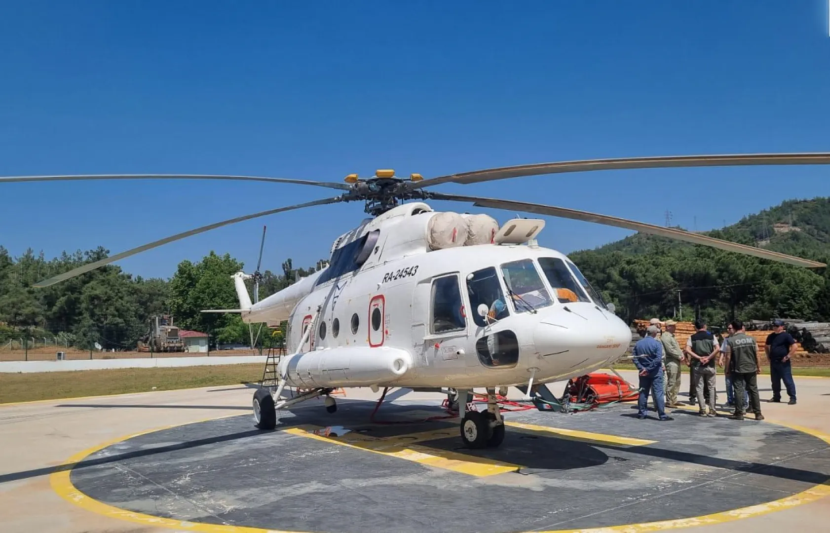 Muğla'da İlk Yangın Helikopteri Göreve Başladı