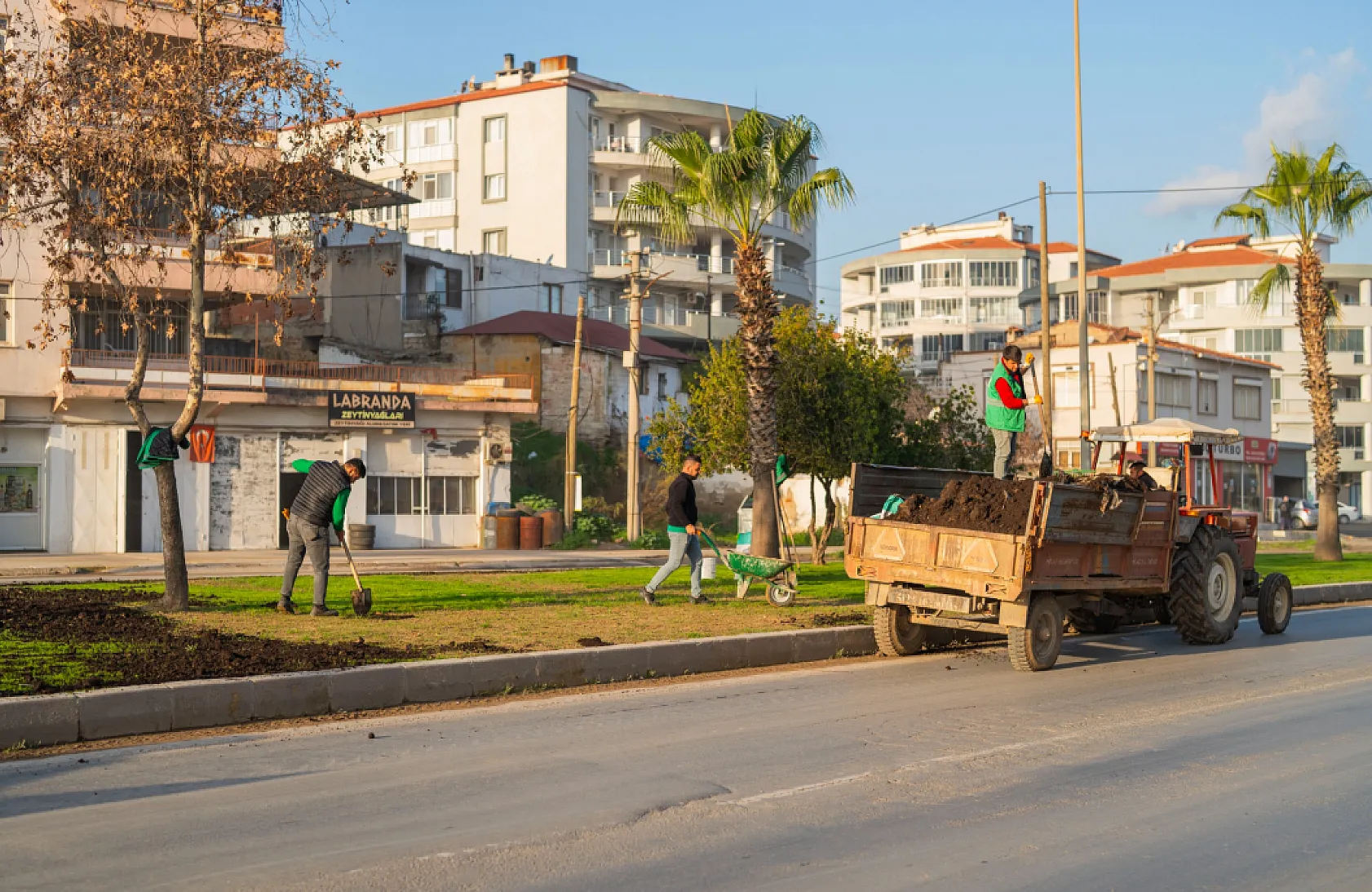 Milas'ta Çevre Düzenleme ve Yeşil Alan Çalışmaları Sürüyor