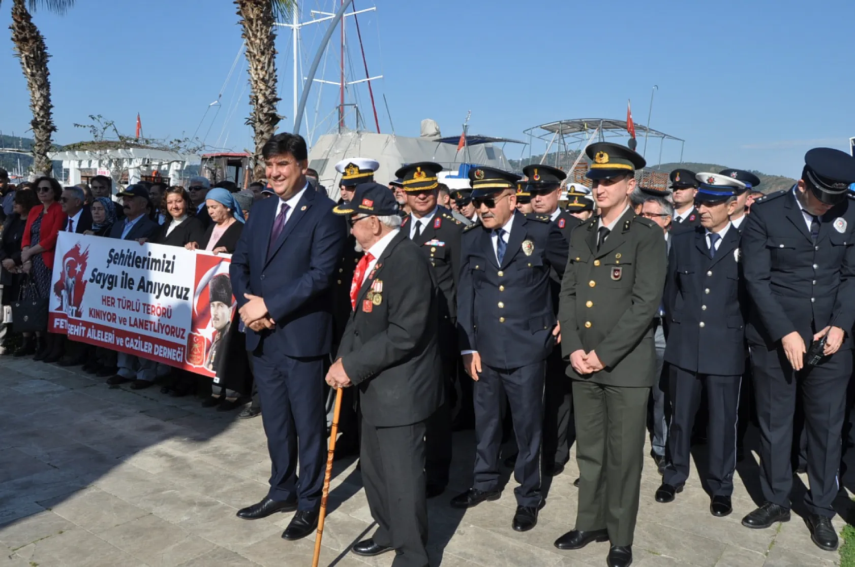 Çanakkale Zaferi'nin 109. yılı Fethiye'de kutlandı