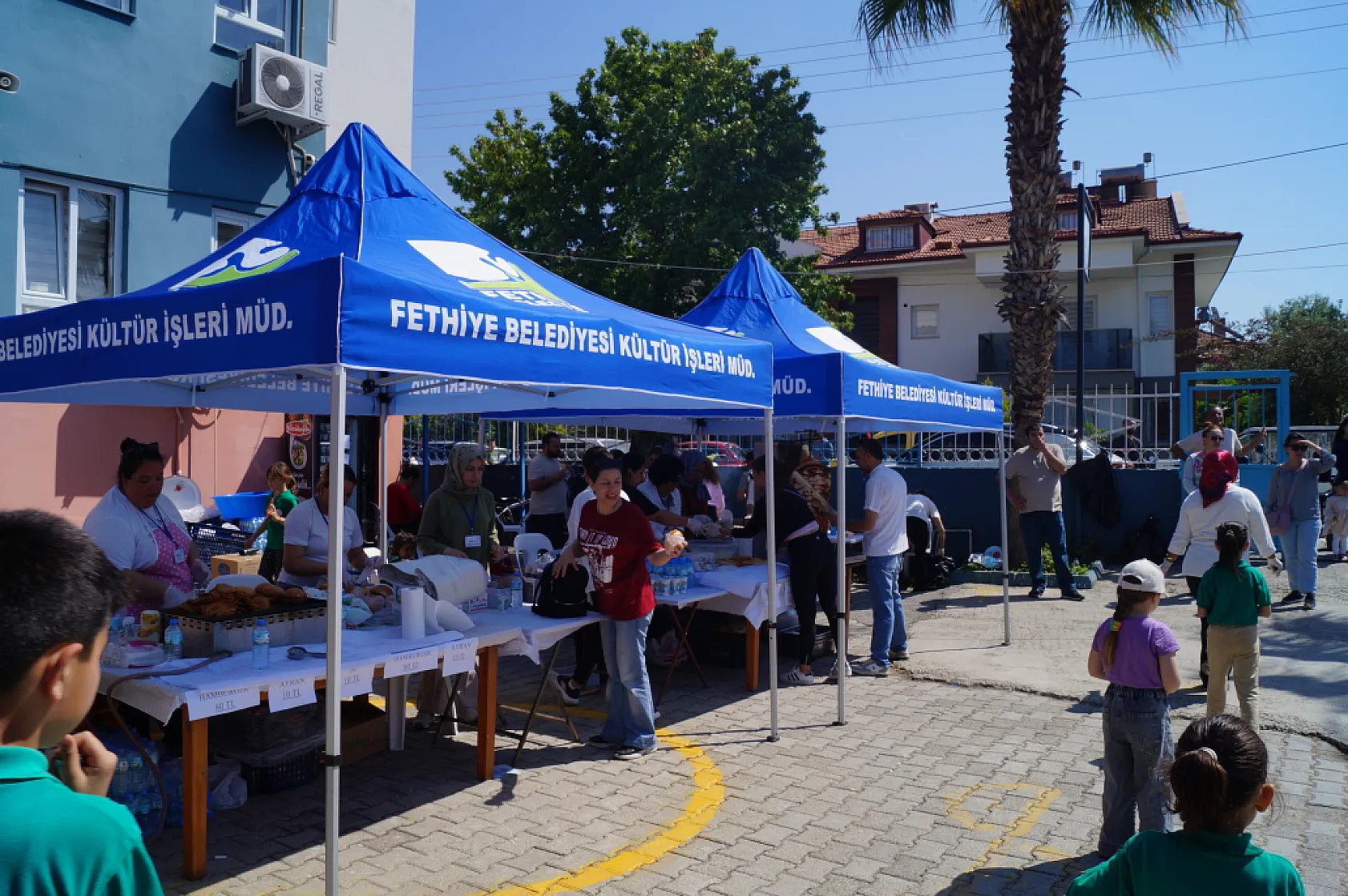 Fethiye Silkar Günlükbaşı İlkokulu'nda yöresel yiyecek kermes etkinliği