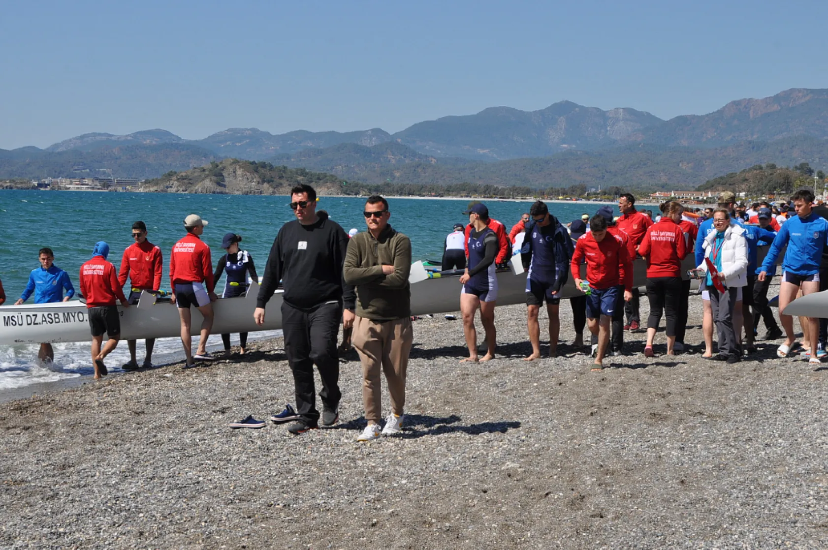 Fethiye'de Uzun Mesafe Deniz Küreği Türkiye Kupası Yarışları Başladı