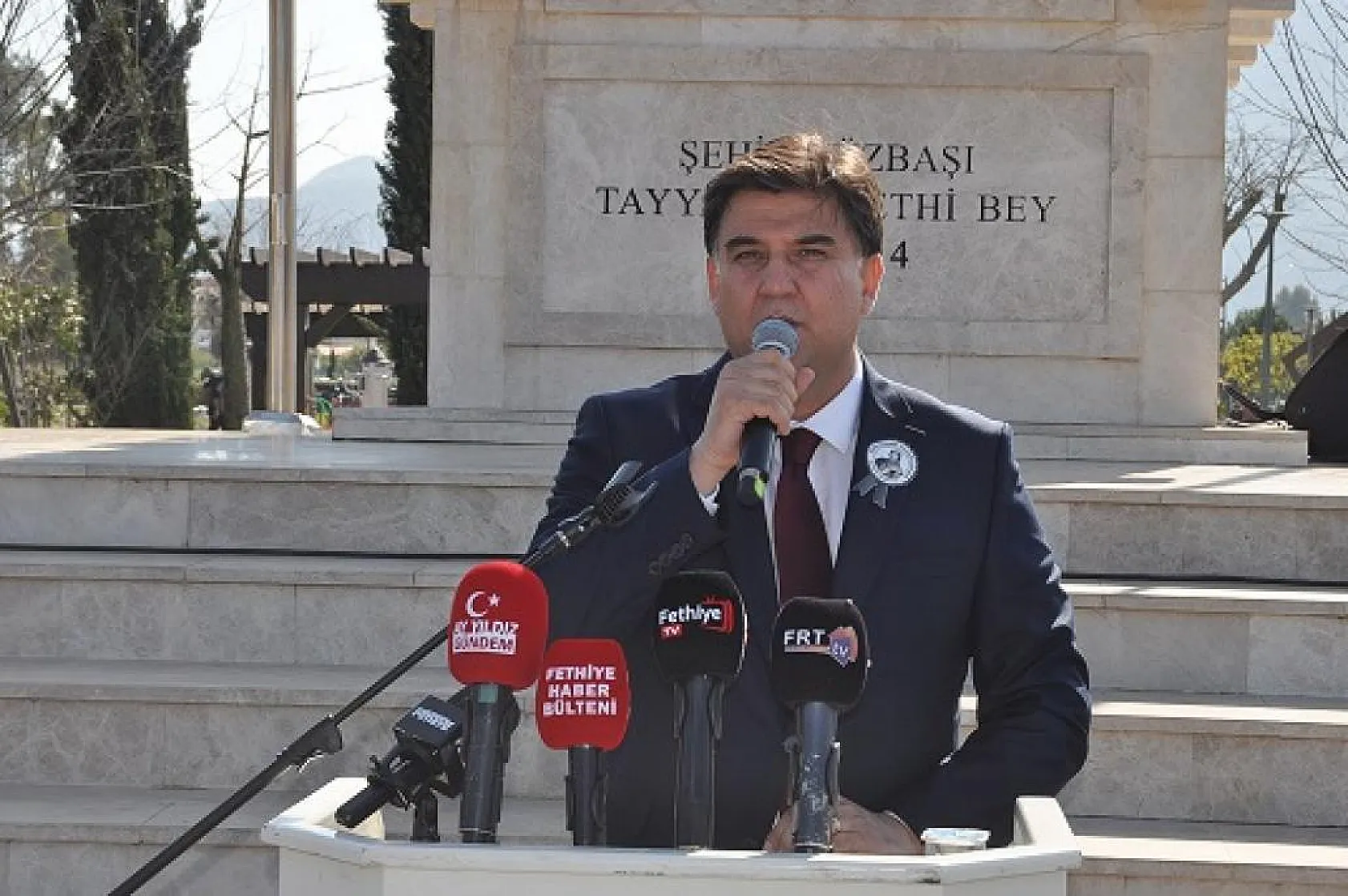 Şehit Fethi Bey vefatının 110. yılında Fethiye'de anıldı