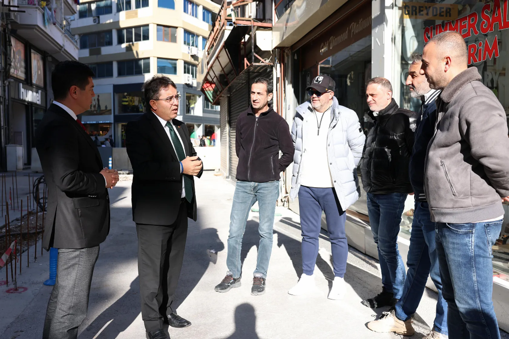 Başkan Ünlü ve Kaymakam Kaya'dan 'çarşı' incelemesi
