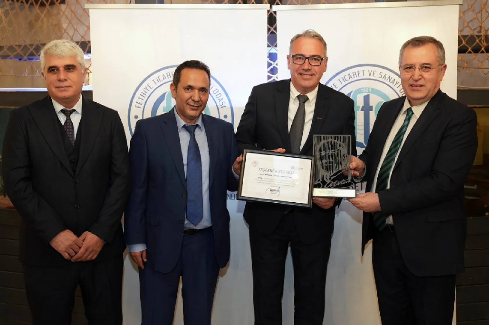 FTSO'nun Rekortmen Olan Başarılı Üyelerine Teşekkür Plaketi Törenle Verildi