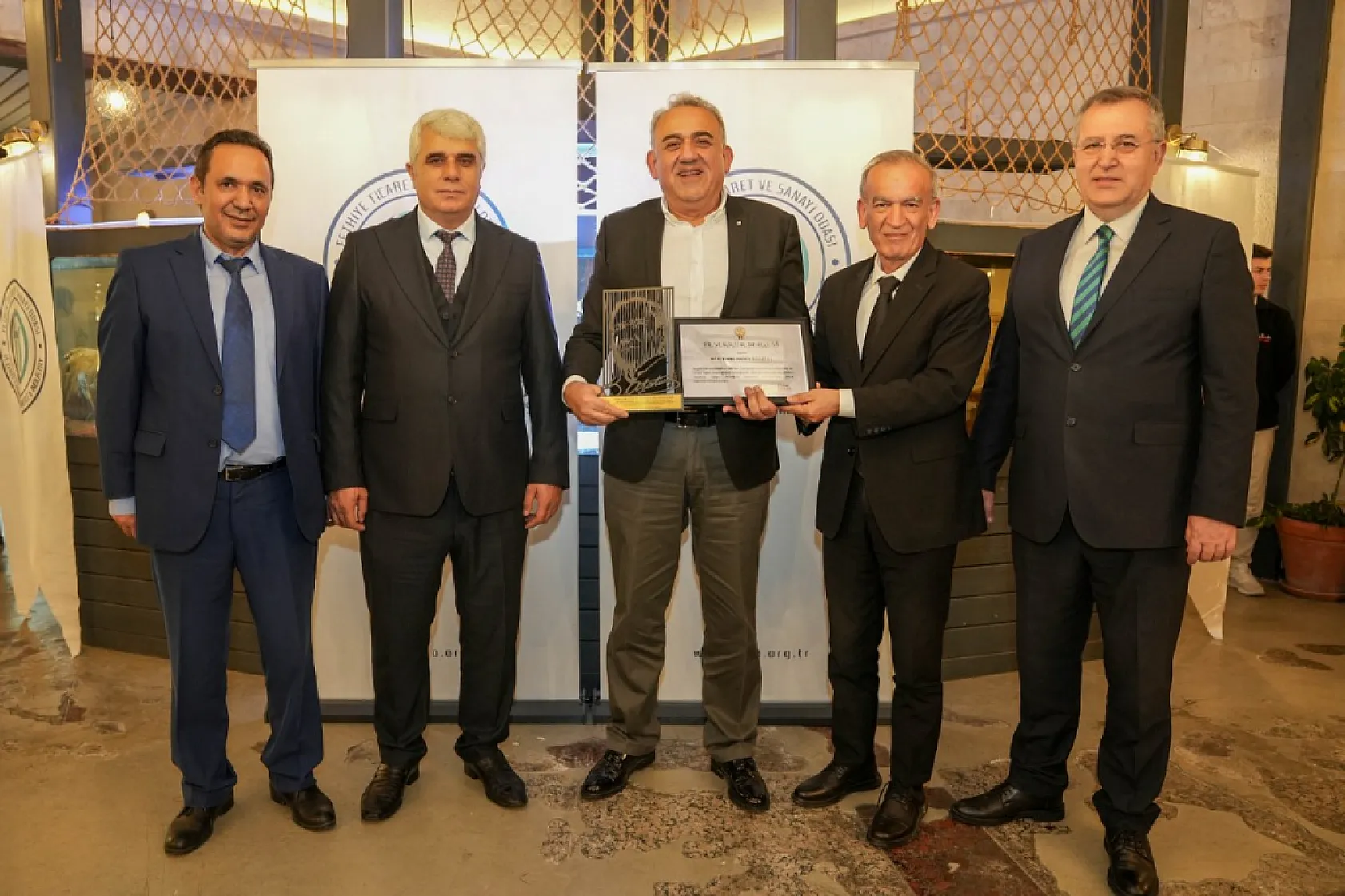 FTSO'nun Rekortmen Olan Başarılı Üyelerine Teşekkür Plaketi Törenle Verildi