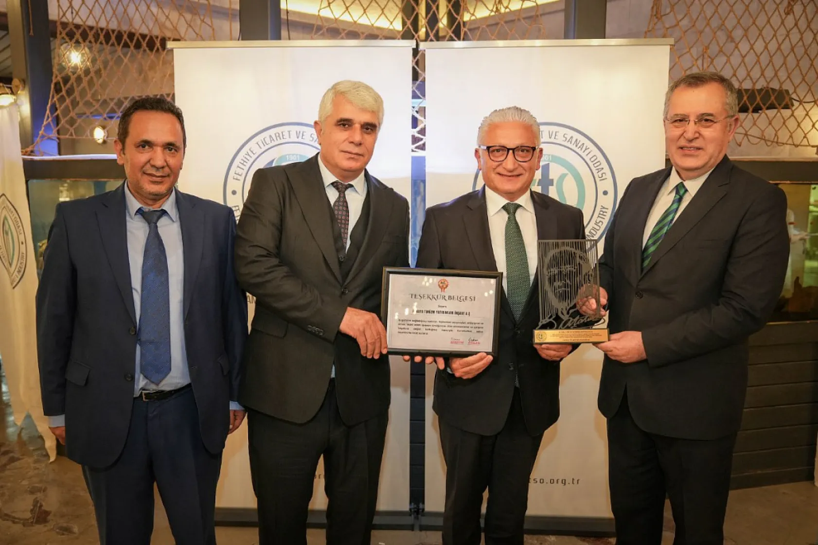 FTSO'nun Rekortmen Olan Başarılı Üyelerine Teşekkür Plaketi Törenle Verildi