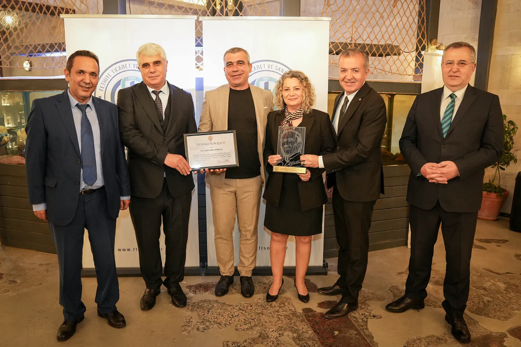 FTSO'nun Rekortmen Olan Başarılı Üyelerine Teşekkür Plaketi Törenle Verildi