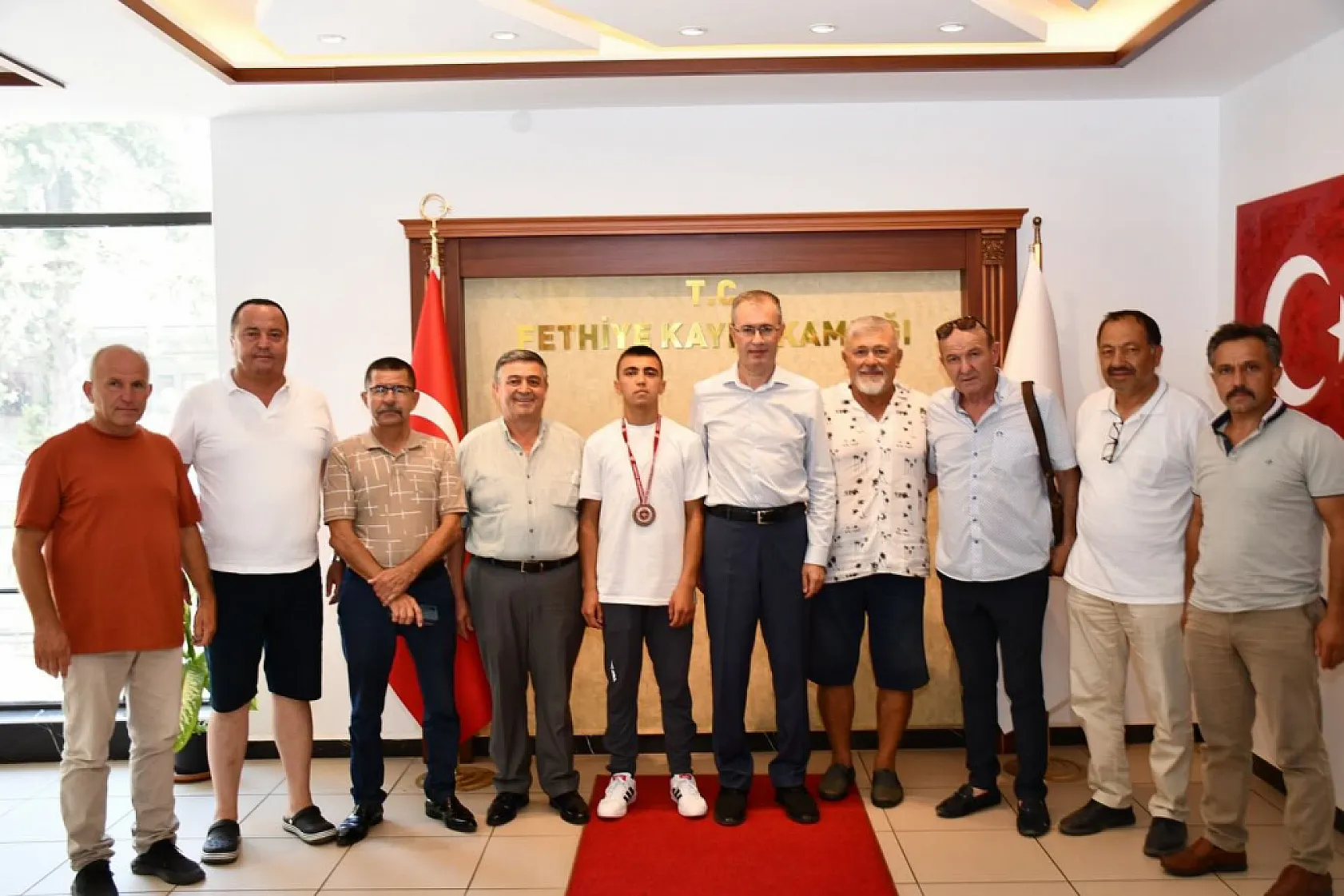 Fethiye Güreş Spor Kulübü'nden Kaymakam Ertaş'a ziyaret