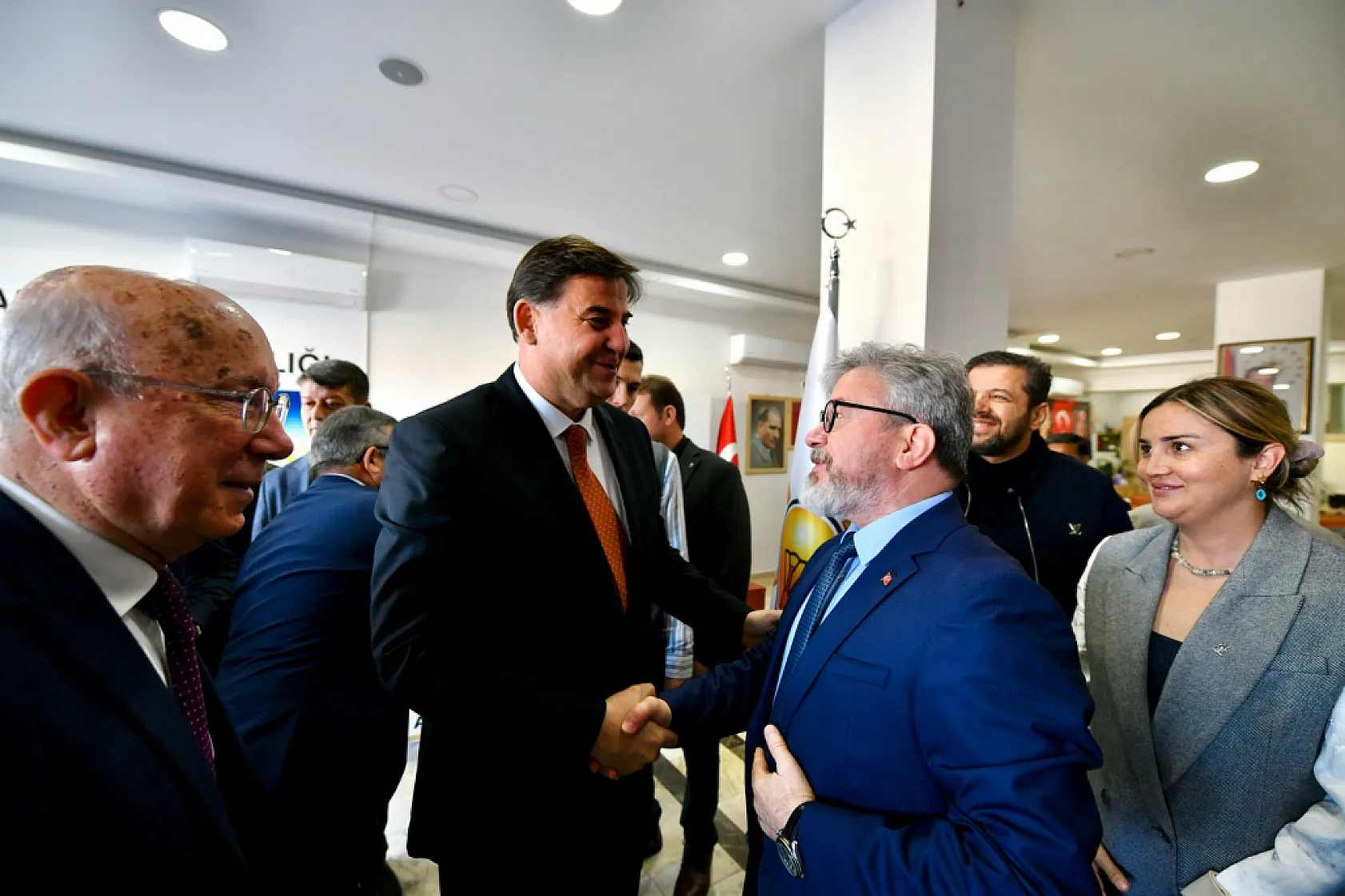 Başkan Karaca'dan AK Parti Fethiye İlçe Başkanı Sarıhan'a hayırlı olsun ziyareti