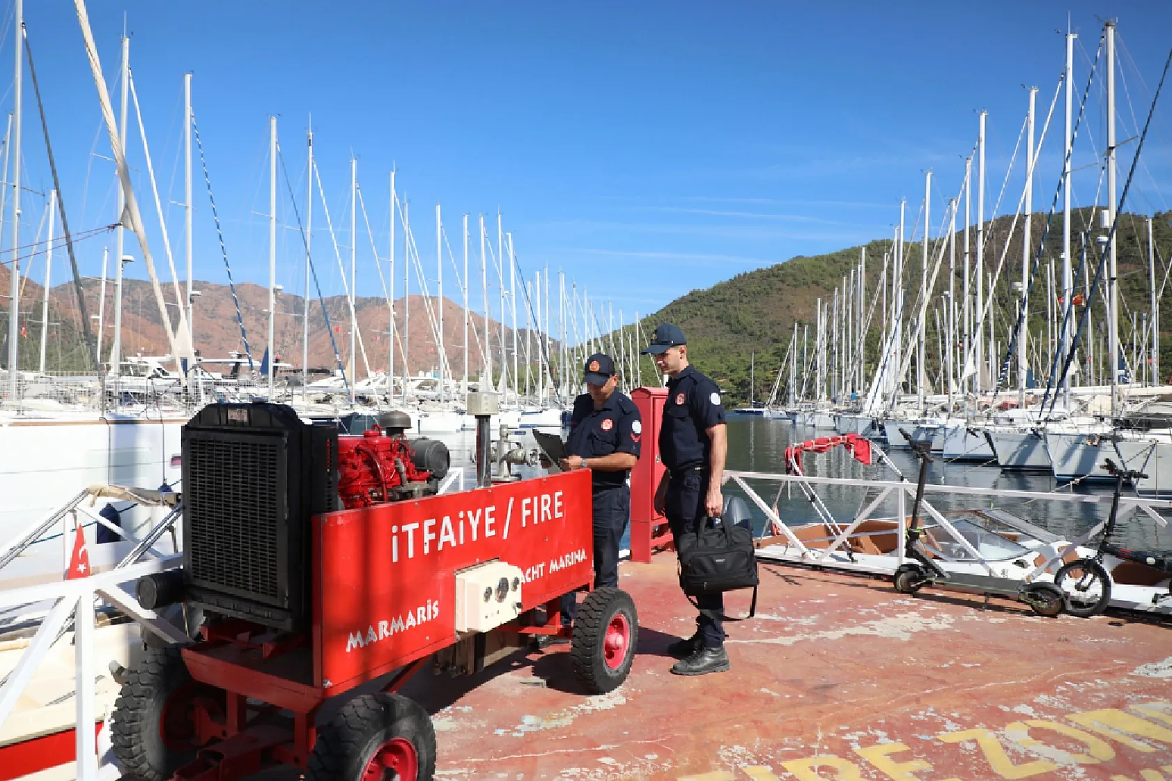 Büyükşehir'den Yangın Riskine Karşı Marinalarda Kapsamlı Denetim