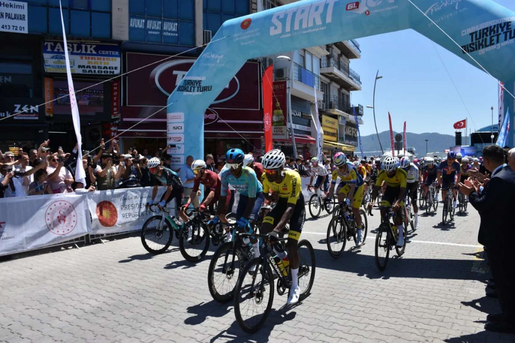 61. Cumhurbaşkanlığı Türkiye Bisiklet Turu'nda Marmaris-Fethiye etabı başladı