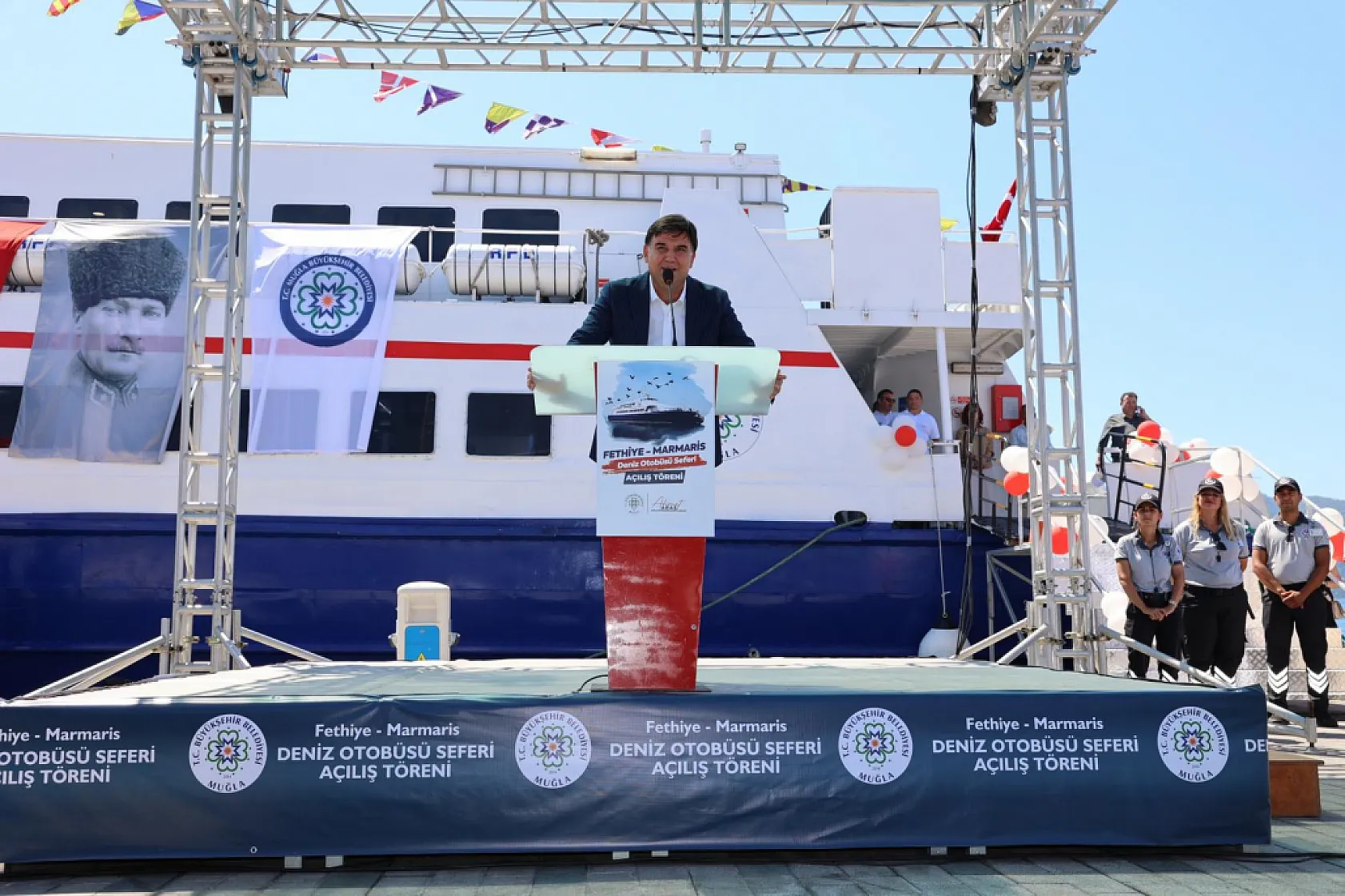 Büyükşehir Marmaris-Fethiye Deniz Otobüsü Seferleri Başladı 