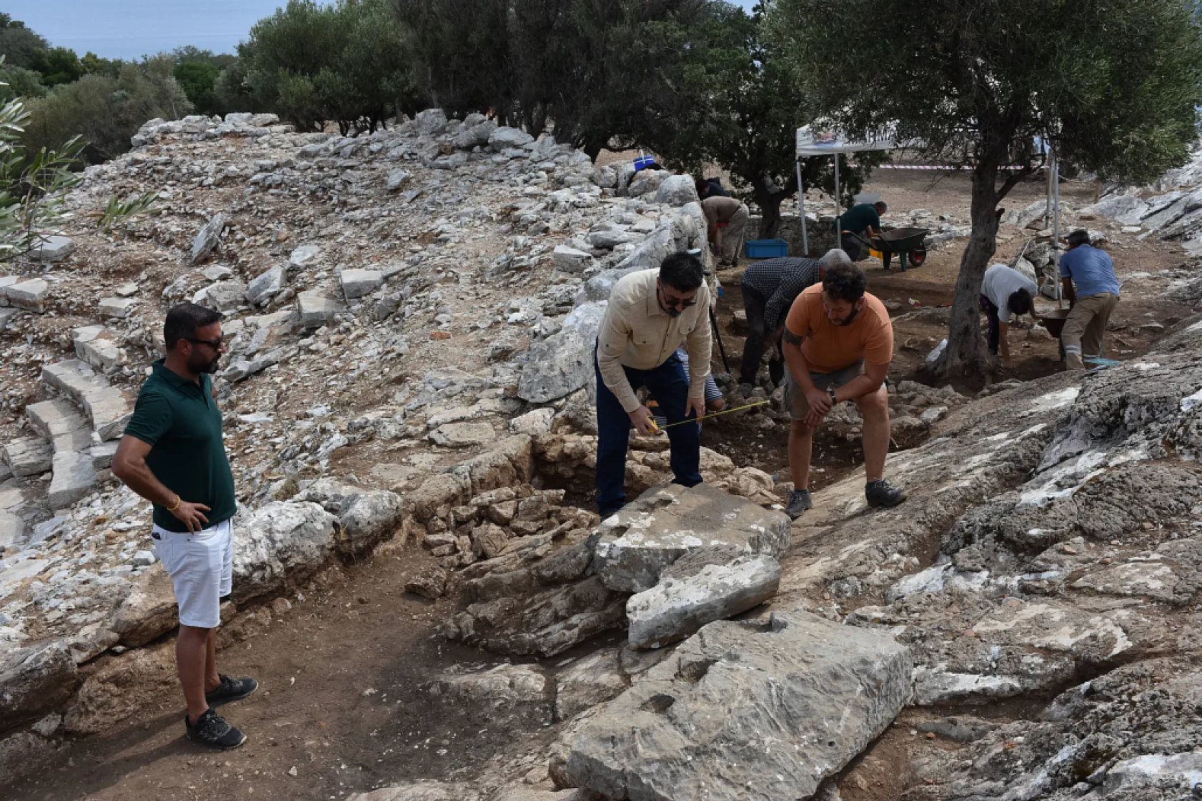 Amos'un antik tiyatrosundaki kazılar bu yıl sonunda tamamlanacak 