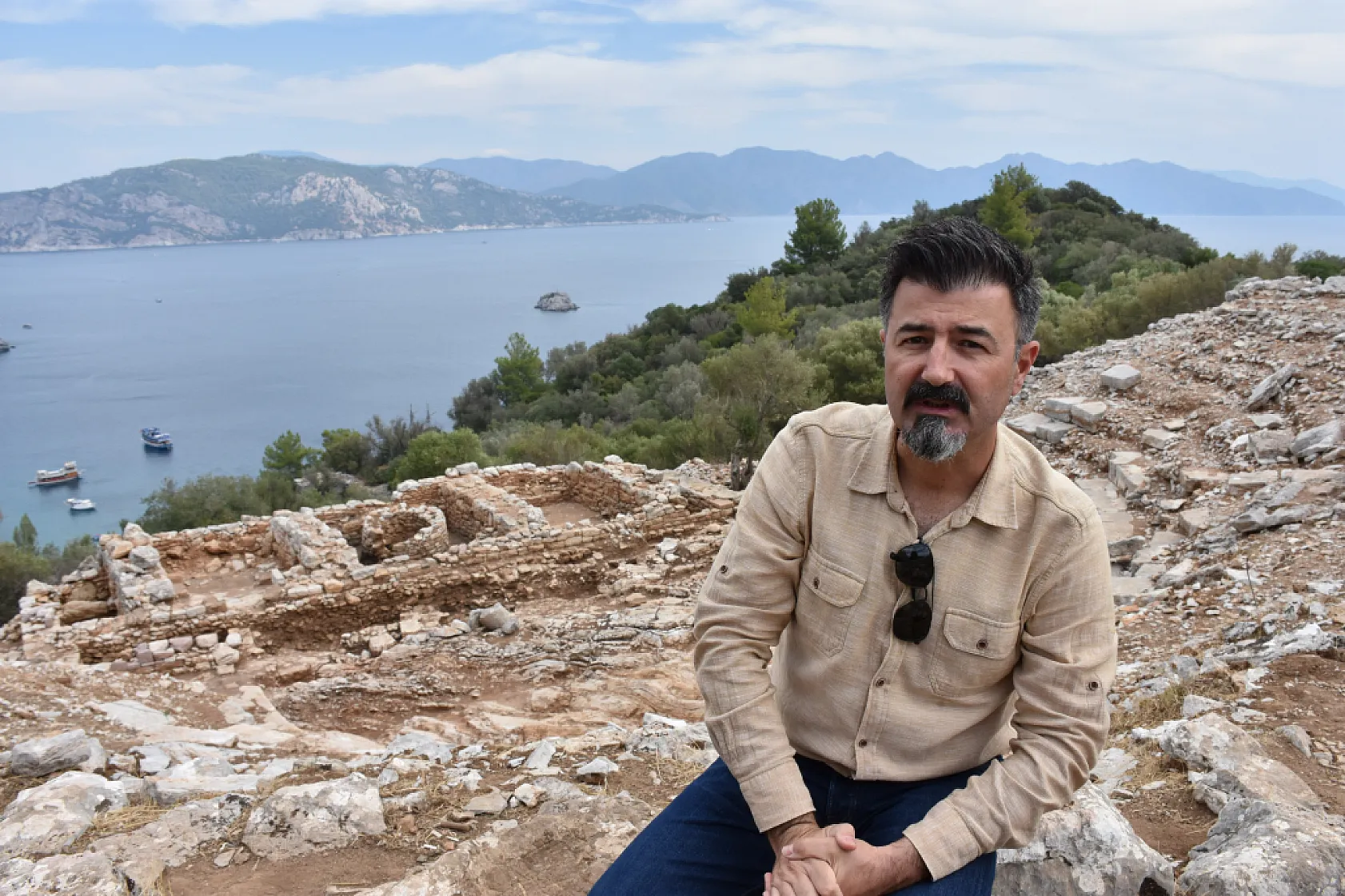Amos'un antik tiyatrosundaki kazılar bu yıl sonunda tamamlanacak 