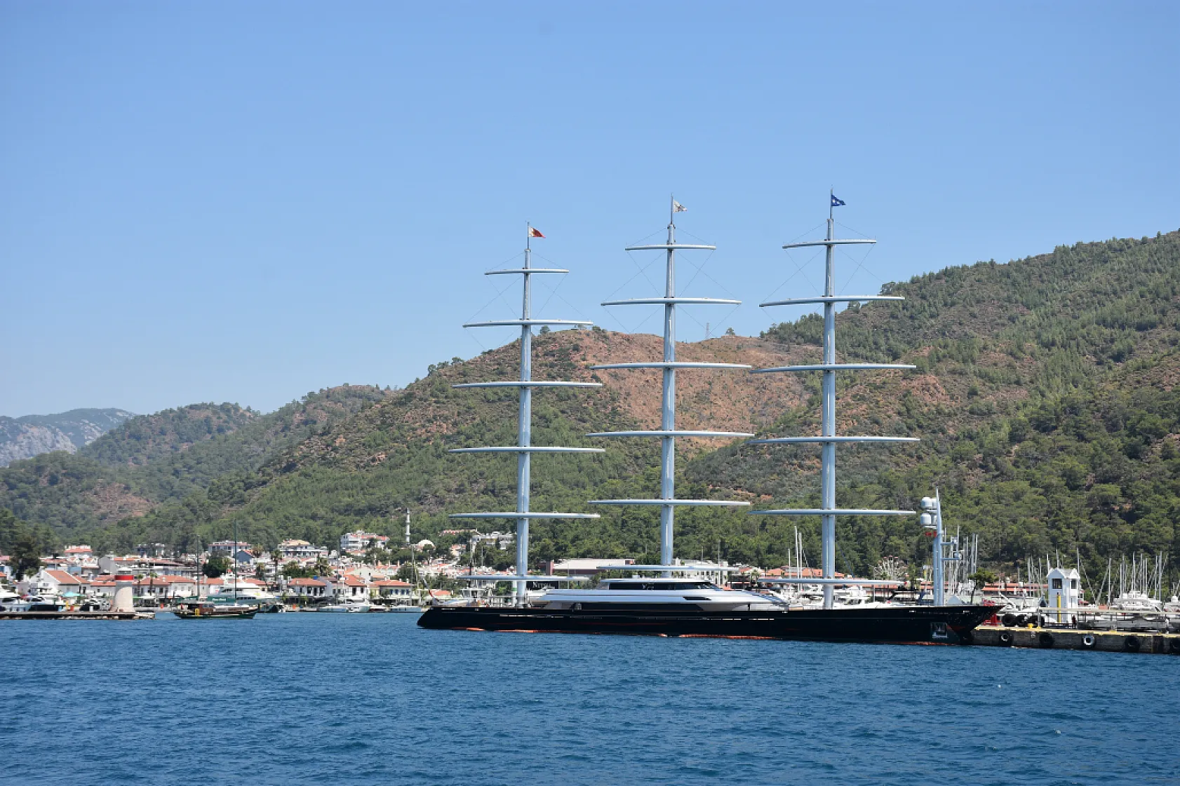 'Maltese Falcon' isimli lüks yat Marmaris'te