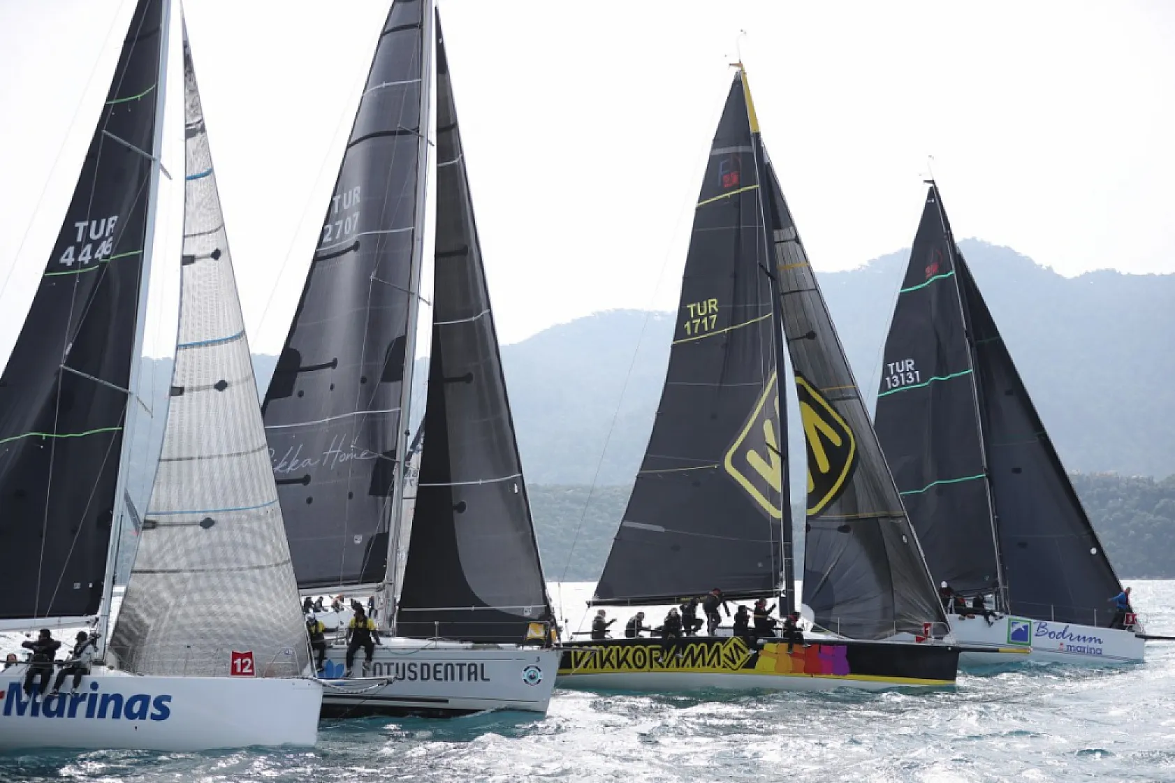Marmaris MIYC Kış Trofesi Yat Yarışları'nın 4. ayağı tamamlandı